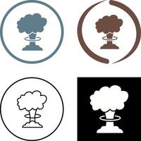 Unique Bomb Blast Icon Design vector