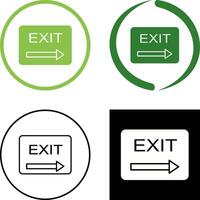 Unique Exit Icon Design vector