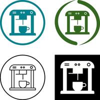 Unique Coffee Machine Icon Design vector