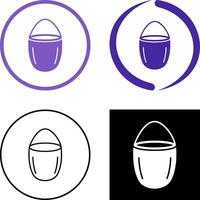 Unique Water Bucket Icon Design vector