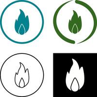 Unique Fire Icon Design vector