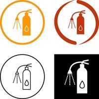 Unique Using Extinguisher Icon Design vector