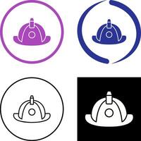 Unique Firefighter Hat Icon Design vector