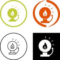 único fuego alerta icono diseño vector