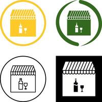 Unique Cafe and Bar Icon Design vector