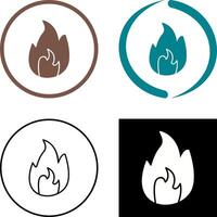 Unique Flame Icon Design vector