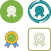 Unique Quality Control Icon Design vector