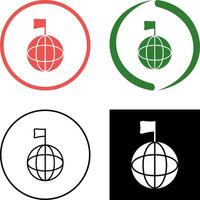 Unique Global Signals Icon Design vector
