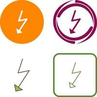 Unique Flash Icon Design vector