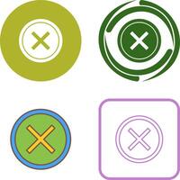 Do Not Cross Icon Design vector