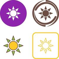 UV Radiation Icon Design vector