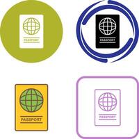 Passport Icon Design vector