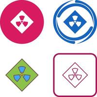 Radiation Icon Design vector