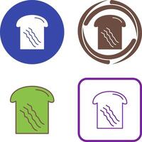 Toast Icon Design vector