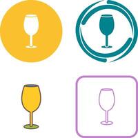 Wine Glass Icon Design vector