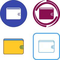 Unique Wallet Icon Design vector