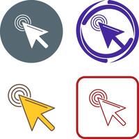 Unique Click Icon Design vector