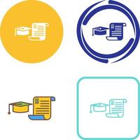 Unique Graduation Icon Design vector