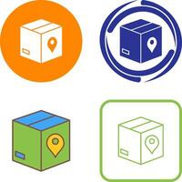 Unique Tracking Services Icon Design vector