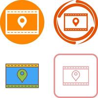 Unique Location Web Advertising Icon Design vector