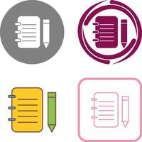 Unique Notepad Icon Design vector