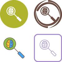 Unique Intelligent Search Icon Design vector