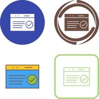 Unique QC Passed Icon Design vector
