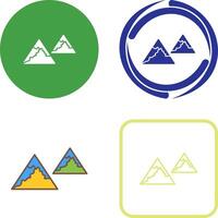 Unique Mountains Icon Design vector