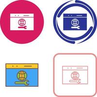 Unique Web Support Icon Design vector