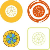 Unique Optical Diaphram Icon Design vector