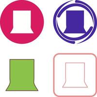 Unique Back Stand Icon Design vector