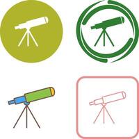 diseño de icono de telescopio vector