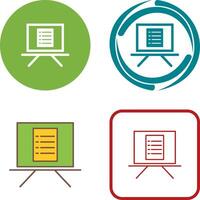 Unique Notice Board Icon Design vector