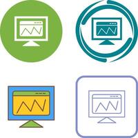 Web Analysis Icon Design vector