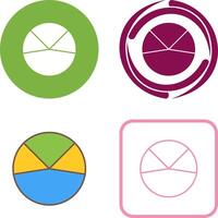 Pie Chart Analysis Icon Design vector