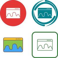 Webpage Statistics Icon Design vector