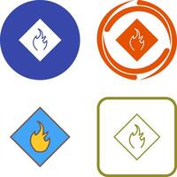 Danger of Flame Icon Design vector