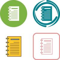 Notepad Icon Design vector