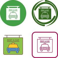 Rent a Car Icon Design vector