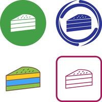 Cake Slice Icon Design vector