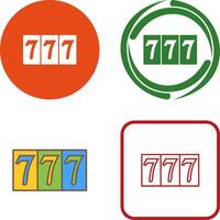 Triple Sevens Icon Design vector