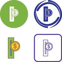 Slot for Coins Icon Design vector