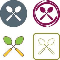 Spoons Icon Design vector