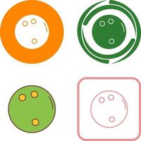 Bowling Ball Icon Design vector