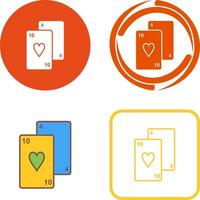 Playing Cards Icon Design vector