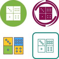 Domino Game Icon Design vector