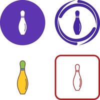 Bowling Pin Icon Design vector