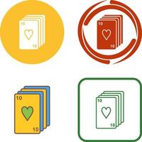 Deck of Cards Icon Design vector