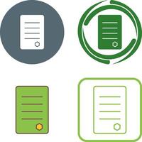 Unique Reports Icon Design vector