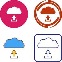 Unique Upload to Cloud Icon Design vector